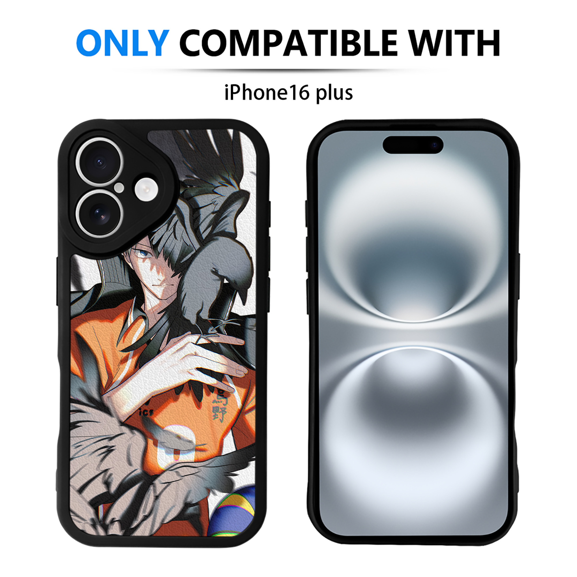 （画像用） ハイキュー!! Haikyu!! 【iPhone 16シリーズ対応】シリコンスマホケース（レザー調） 材質：シリコン